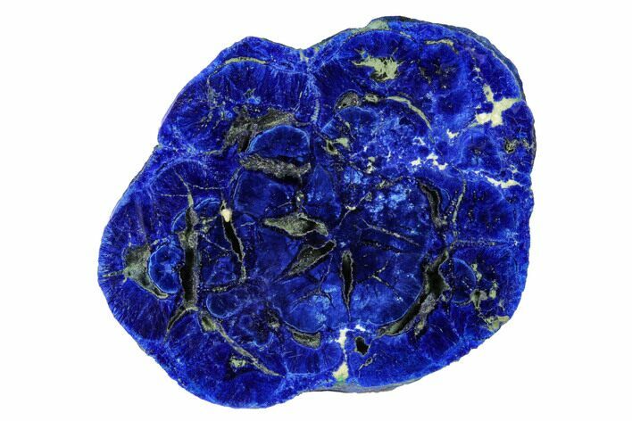 Vivid Blue, Cut/Polished Azurite Nodule - Siberia #175565